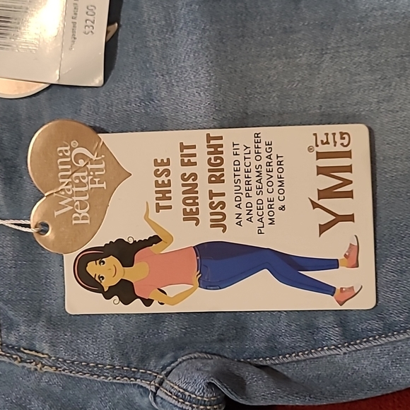 [NWT] YMI Girls Rip & Tear Jeans Size 7 - Picture 4 of 8